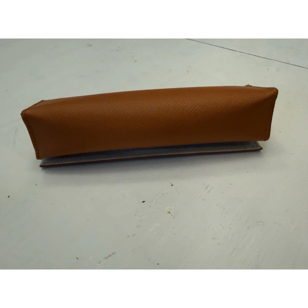 Tory Burch Saffiano Leather Orange Eyeglasses Reading Glasses Case